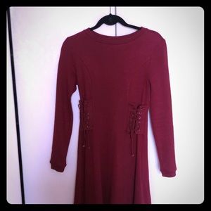 Anthropologie winter long sleeve dress